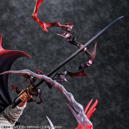 One Piece P.O.P SA-MAXIMUM PVC Statue Leader of Red Hair Pirates Red-Haired Shanks Kamusari 25 cm