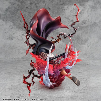 One Piece P.O.P SA-MAXIMUM PVC Statue Leader of Red Hair Pirates Red-Haired Shanks Kamusari 25 cm
