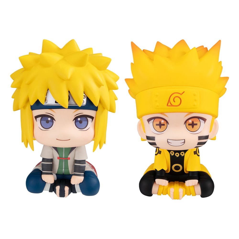 Naruto Shippuden Look Up PVC Statue Naruto Uzumaki Six Paths Sage Mode & Minato Namikaze 11 cm (with gift) Statues