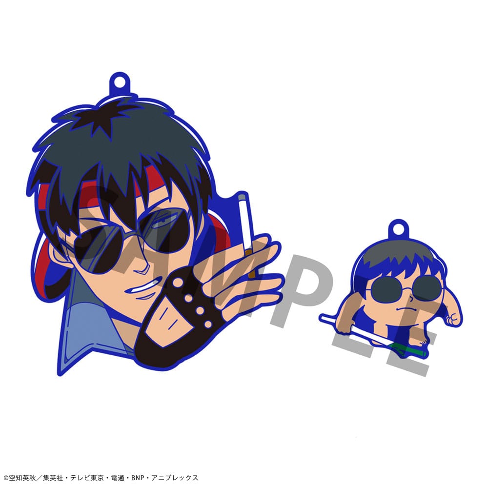 Gintama x Okawabukubu Rubber Mascot Buddycolle Rubber Charms Gintama Oshanti 7 cm Assortment (8) Keyrings
