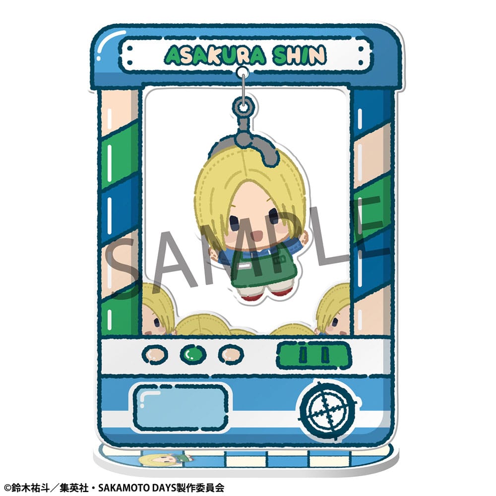 Sakamoto Days TokoToko Acrylic Figure Chara Catcher 9 cm Display (8) Mini-figures