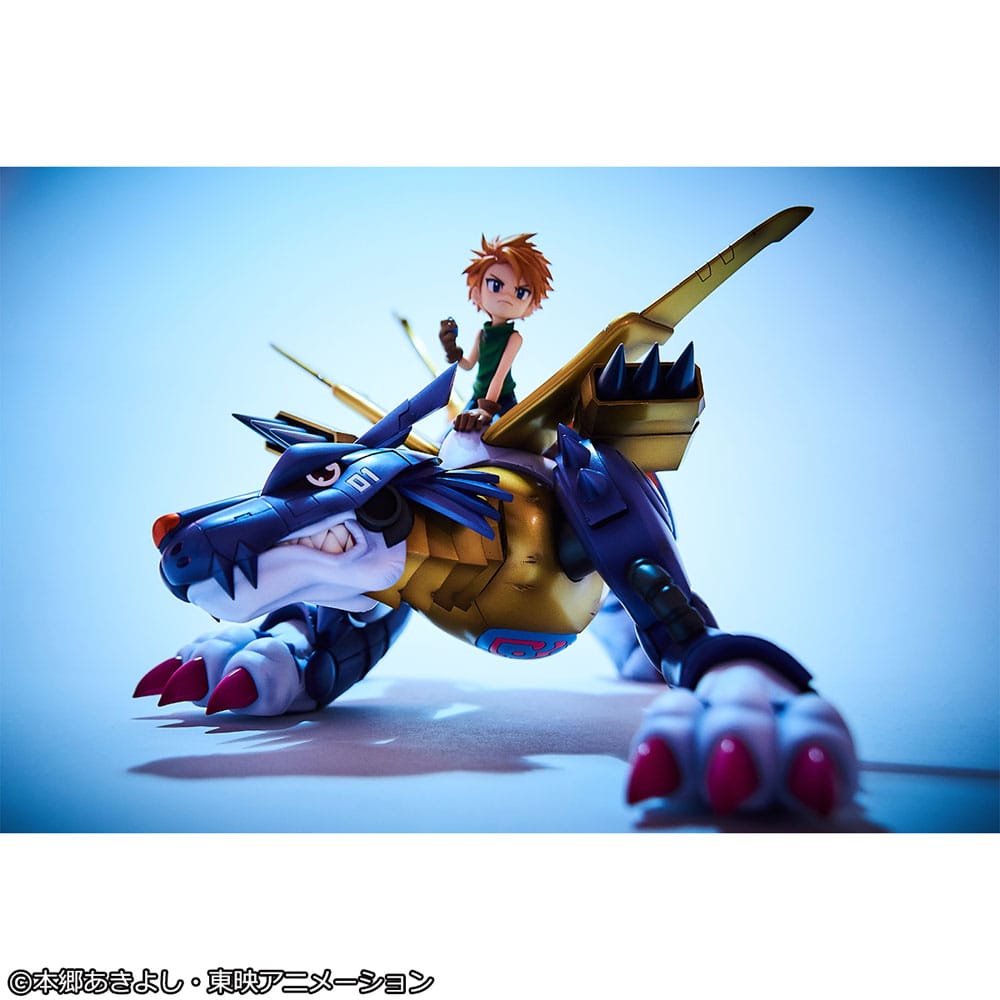 Digimon Adventure Precious G.E.M. Series PVC Statue Metal Garurumon & Ishida Yamato 30 cm
