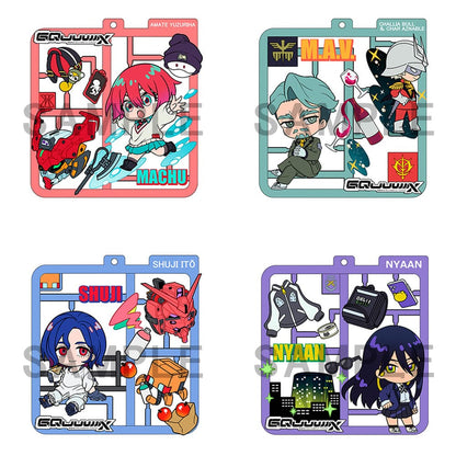 Mobile Suit Gundam GQuuuuuuX Plat Collection Keychain Assortment (4)