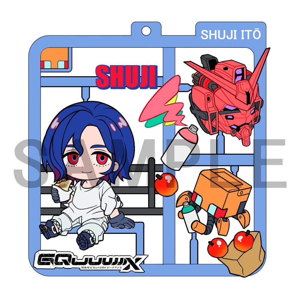 Mobile Suit Gundam GQuuuuuuX Plat Collection Keychain Assortment (4)