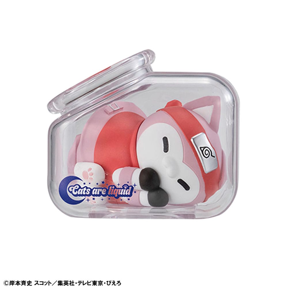 Naruto Shippuden Mega Cat Project Nyaruto! Trading Figures Good Night Nyaruto! 3 cm Assortment (8)