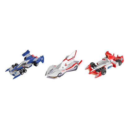 Future GPX Cyber Formula Vehicles 3-Pack Super Asurada 01 Circuit Mode & AKnight Savior 005 & Ishzark Renewal Repeat Edition 11 cm (with gift)