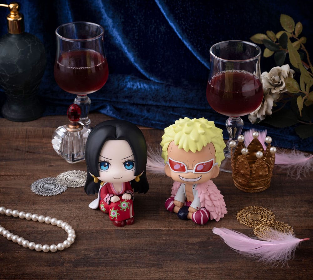One Piece Look Up PVC Statue Boa Hancock & Donquixote Doflamingo Set (with gift) 11 cm