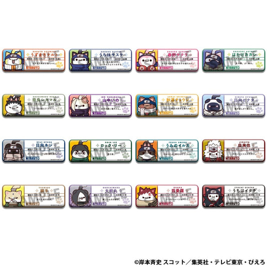 Naruto Mega Cat Project Nyaruto! Enamel Pins Name 5 cm Assortment (16)