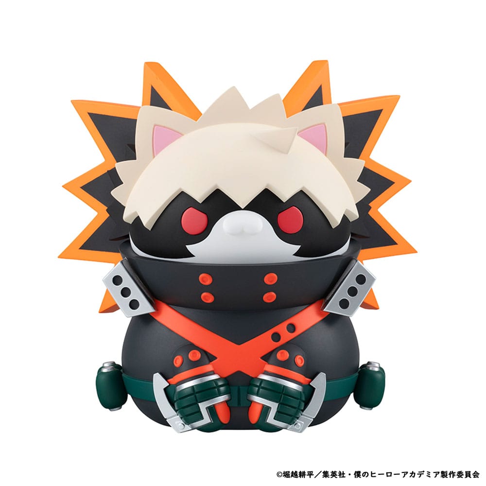 My Hero Academia Mega Cat Project Nyanto! The Big Heroaca Cats Series Trading Figure 3-Pack Izuku Midoriya & Katsuki Bakugo & Shoto Todoroki 12 cm
