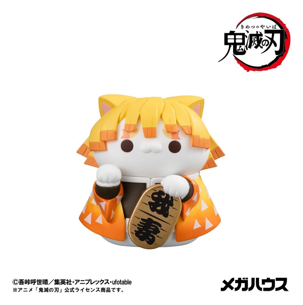 Demon Slayer: Kimetsu no Yaiba Mega Cat Project Trading Figure Fortune Cats Ver. 01 7 cm Blind Box Assortment (6)