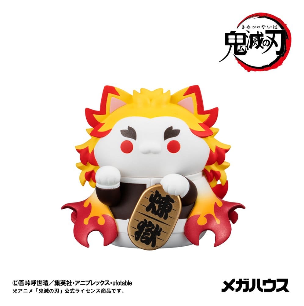 Demon Slayer: Kimetsu no Yaiba Mega Cat Project Trading Figure Fortune Cats Ver. 01 7 cm Blind Box Assortment (6)