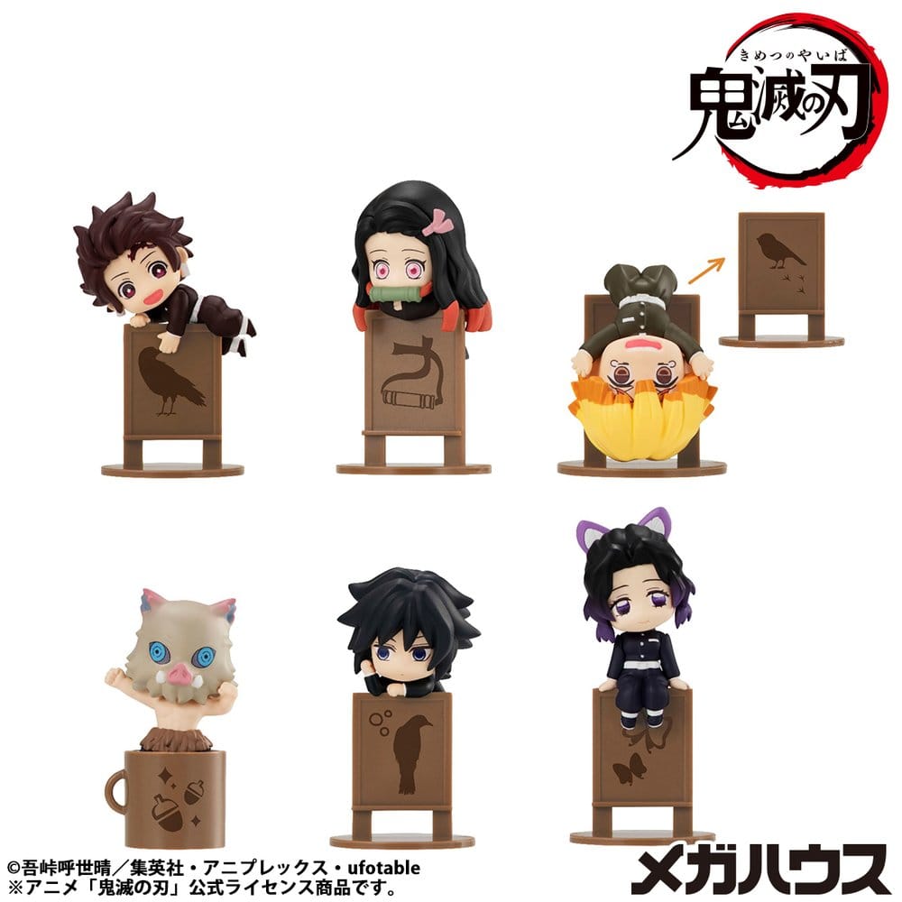 Demon Slayer Kimetsu no Yaiba Ochatomo Series Trading Figure 4 cm Assortment (6)