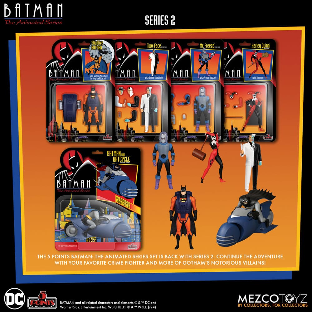 Batman: The Animated Series 2 5 Points Action Figures Deluxe Box Set 9 cm Action figures