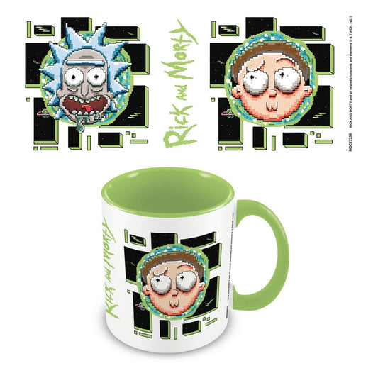 Rick and Morty Mug Pixel Breakout Cups & Mugs
