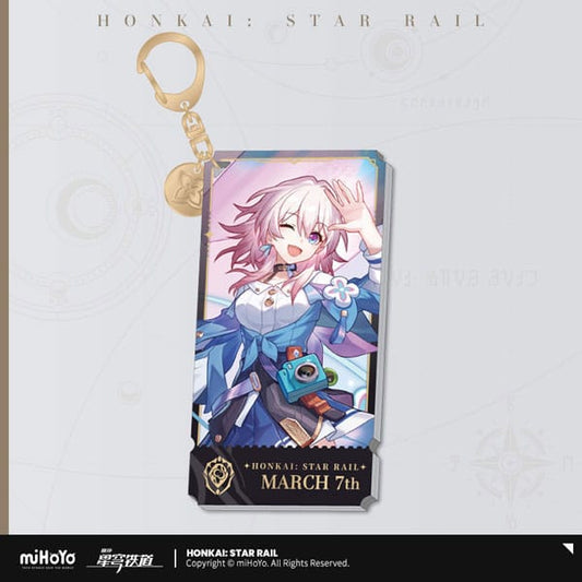 Honkai: Star Rail Character Acrylic Keychain March 7th 9 cm Keyrings