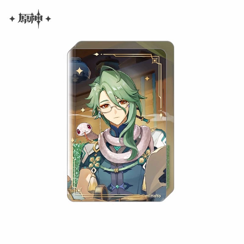 Genshin Impact Acryl Ornament with Glitter: Baizhu 8,5 cm Decoration