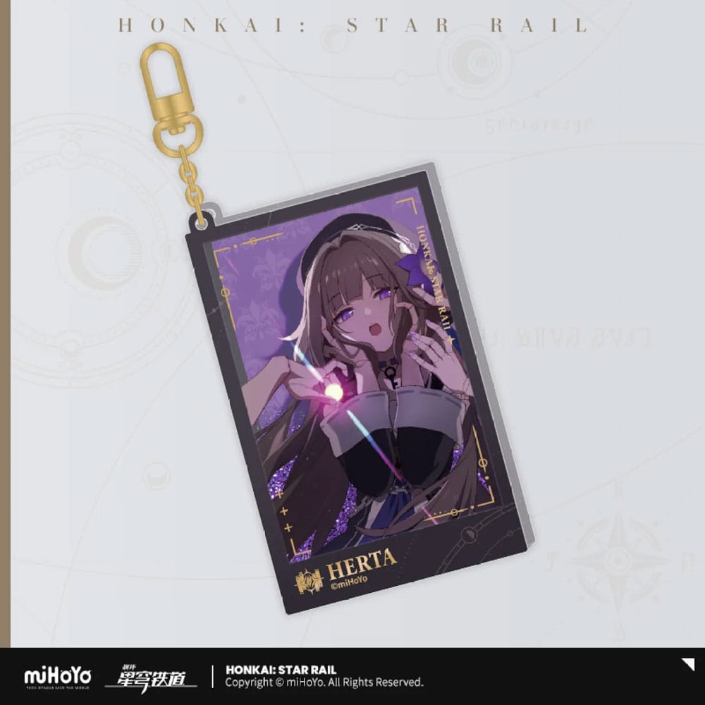 Honkai: Star Rail Countdown Departure Series Acrylic Keychain Herta Glitter 9 cm