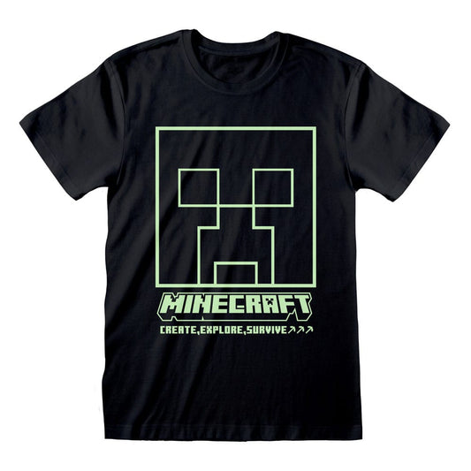 Minecraft T-Shirt Glow in the Dark Size XL