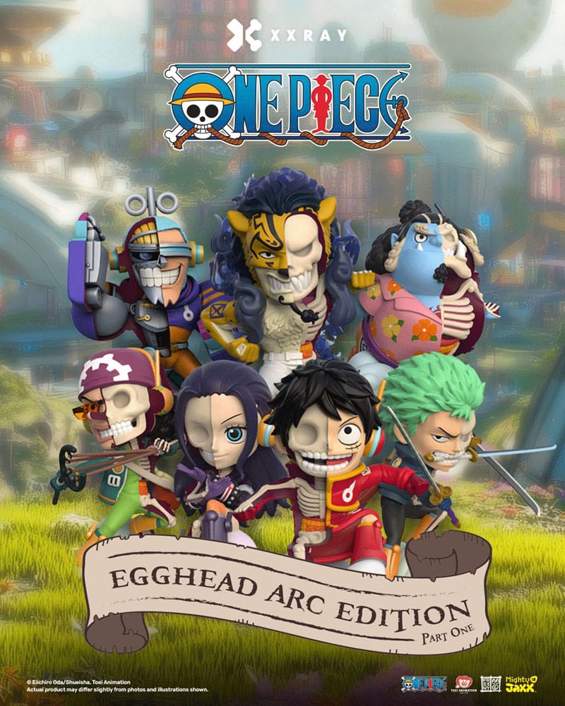 One Piece XXRAY 4 inch Vinyl Figure Egghead Arc Series Part 1 Blind Box Display (6) Statues
