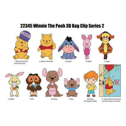 Winnie the Pooh 3D Foam Bag Clips Series 2 Display (24)
