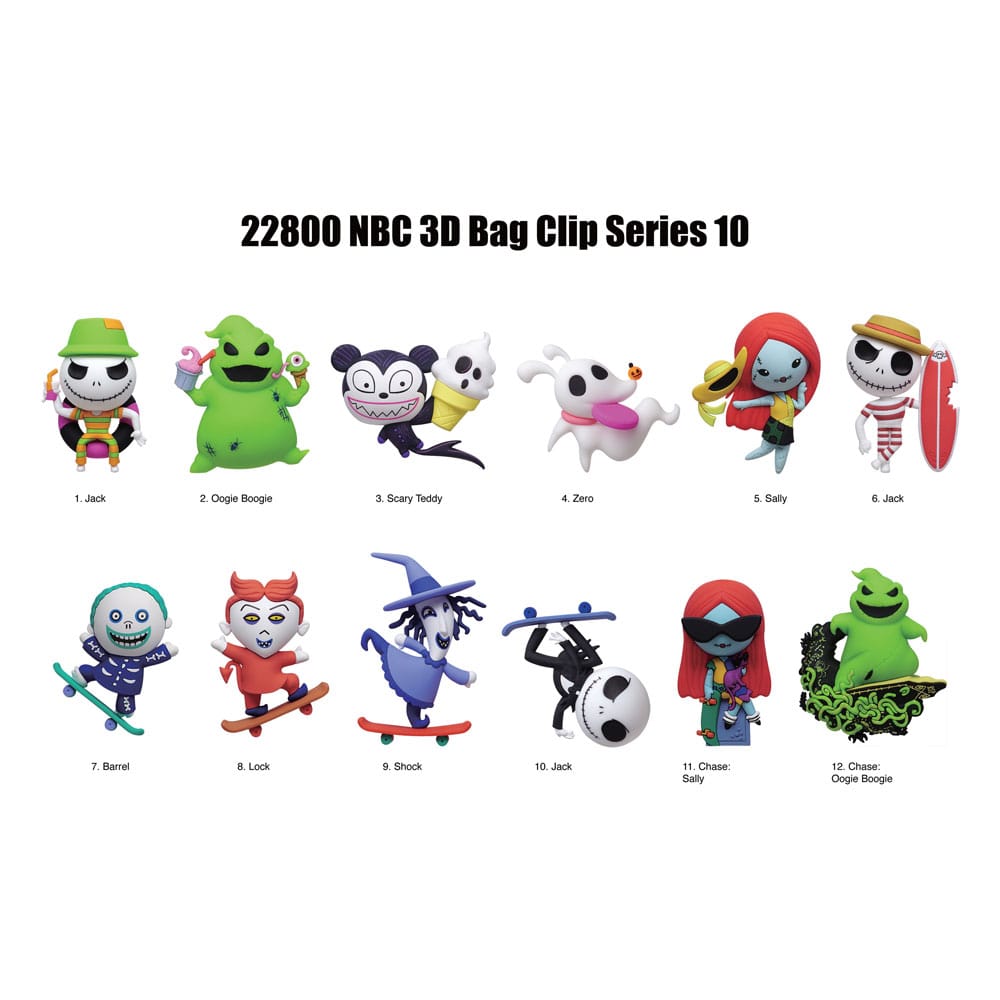 The Nightmare Before Christmas PVC Bag Clips Series 10 Display (24)