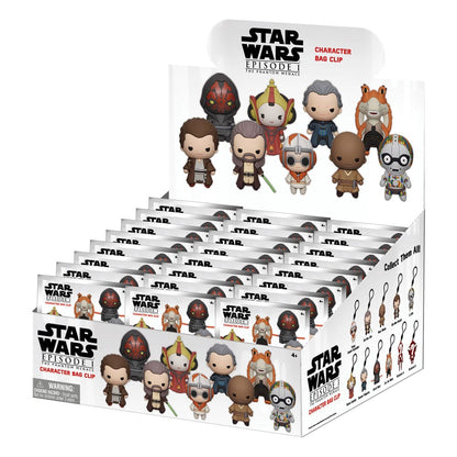 Star Wars  3D PVC Bag Clips The Phantom Menace Display (24)