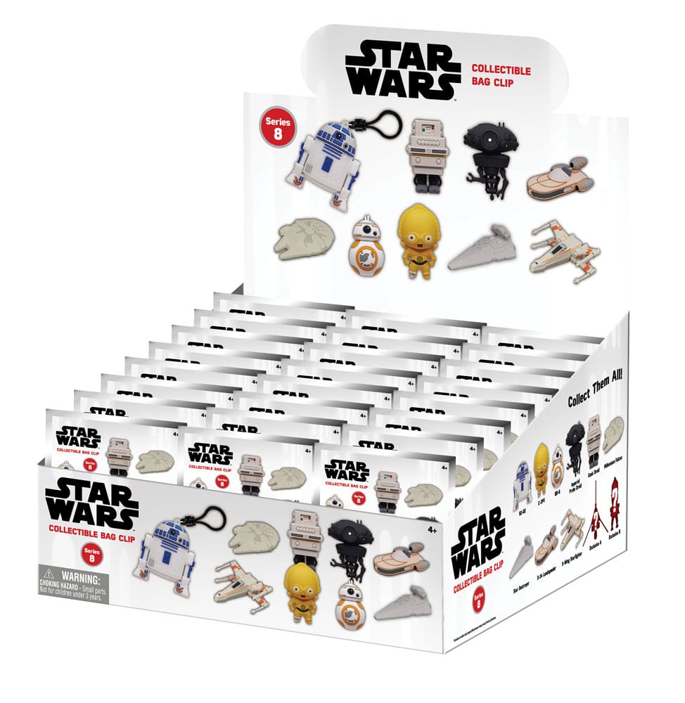 Star Wars PVC Bag Clips Series 8 Power Of Force Display (24)