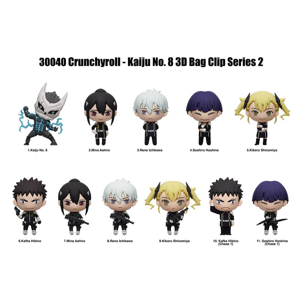 Kaiju No. 8 PVC Bag Clips Series 2 Display (24) Keyrings