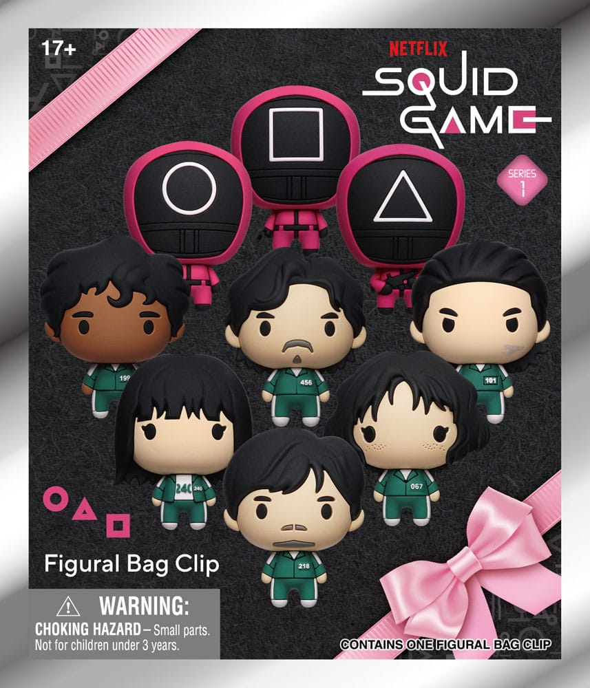 Squid Game 3D PVC Bag Clips Series 1 Display (24)