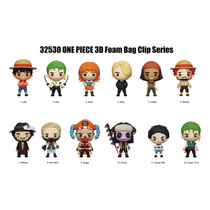 One Piece 3D PVC Bag Clips Netflix Series 1 Display (24)