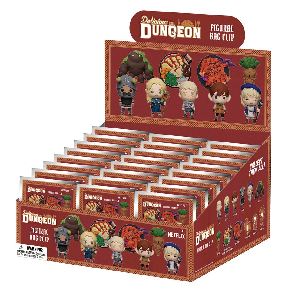 Delicious in Dungeon PVC Bag Clips Series 1 Display (24)