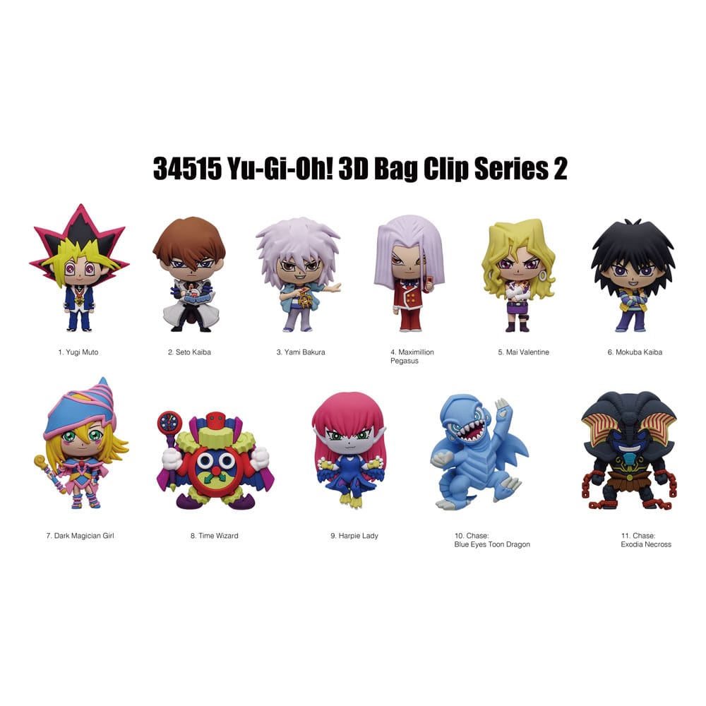 Yu-Gi-Oh PVC Bag Clips Series 2 Display (24) Keyrings
