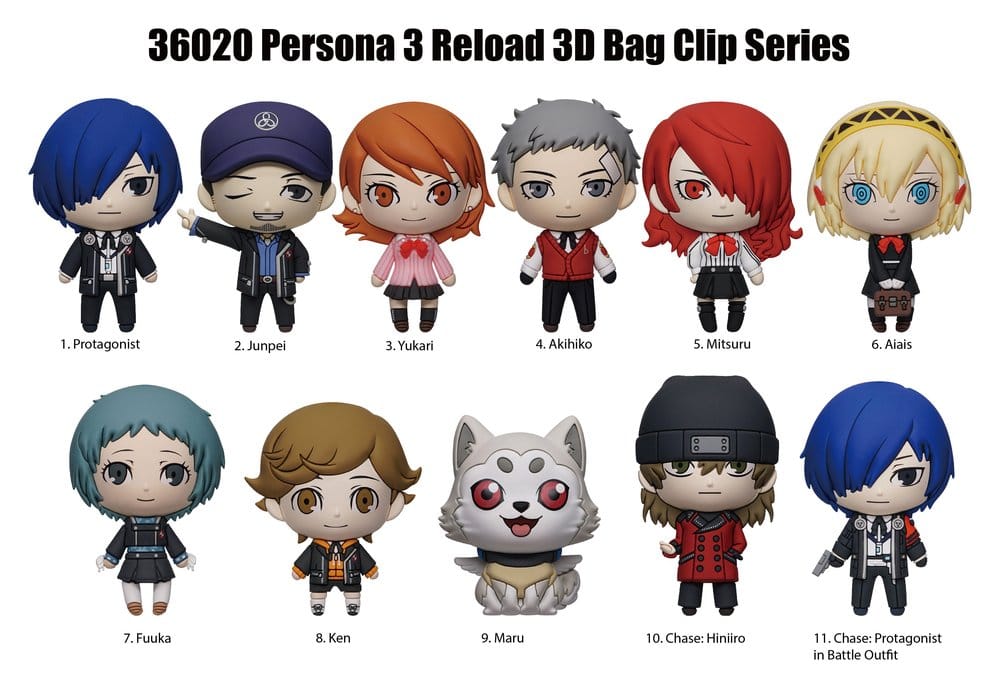 Persona 3 3D Foam Bag Clips Series 1 Display (24)