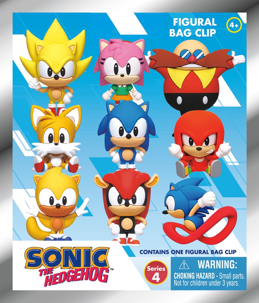 Sonic the Hedgehog PVC Bag Clips Series 4 Display (24)