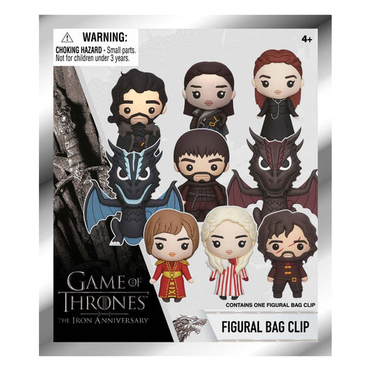 Game of Thrones 3D PVC Bag Clips  Series 1 Display (24)