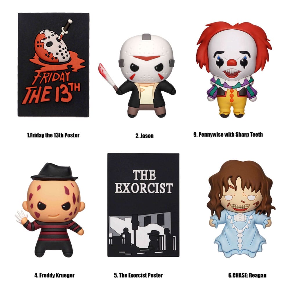 Warner Brothers 3D 3D Magnets Horror Series 1 Display (12)