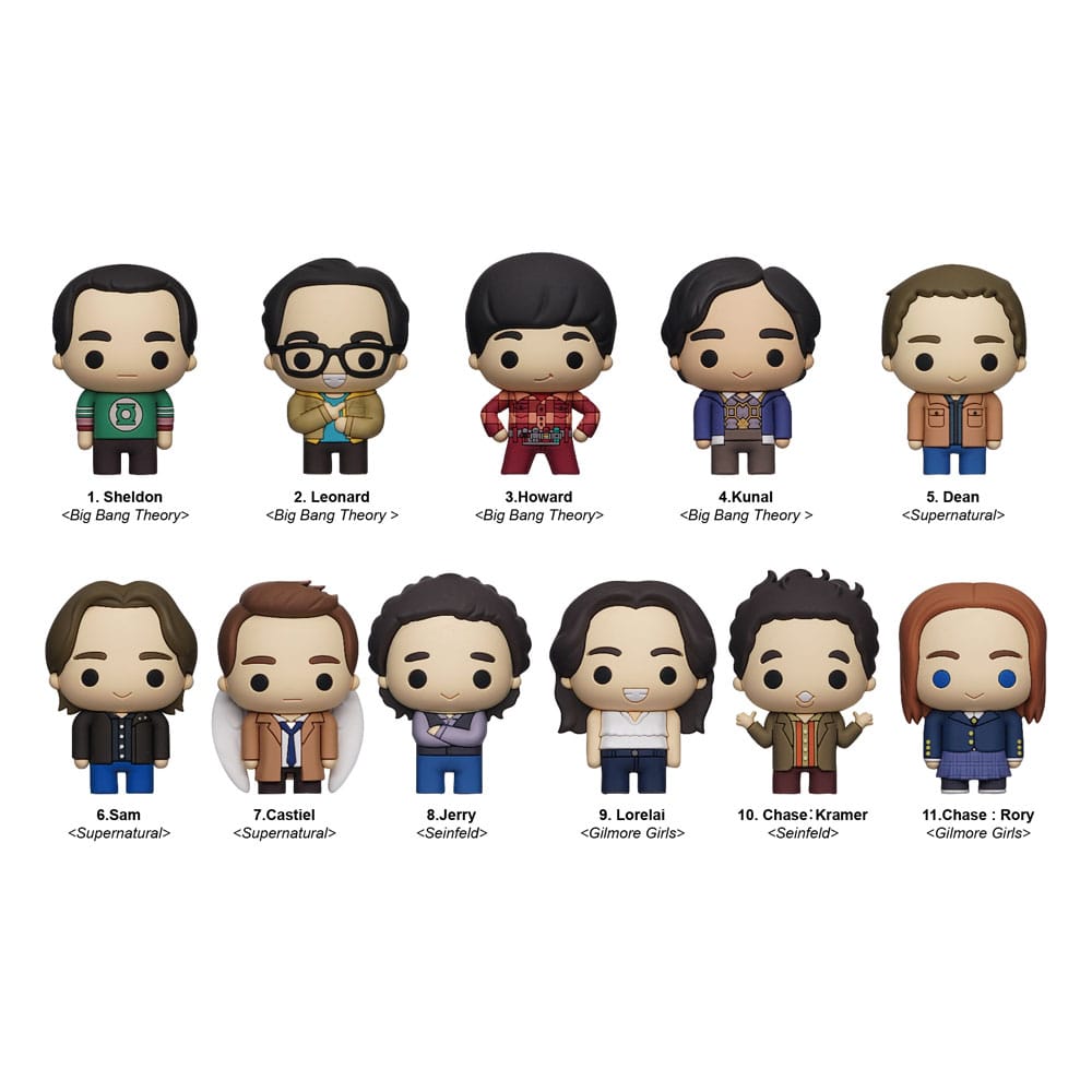 Warner Brothers TV 3D PVC Bag Clips Series 1 Display (24)