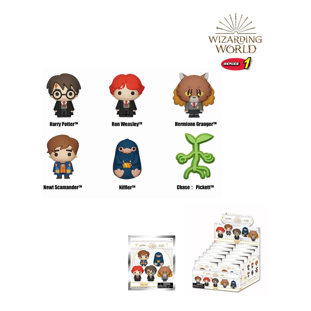 Harry Potter - Wizarding World - 3D Magnets Series 1 - 1 Blind Bag - [New]