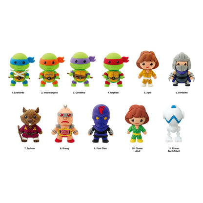 Teenage Mutant Ninja Turtles 3D PVC Bag Clips Series 1 Display (24) Keyrings