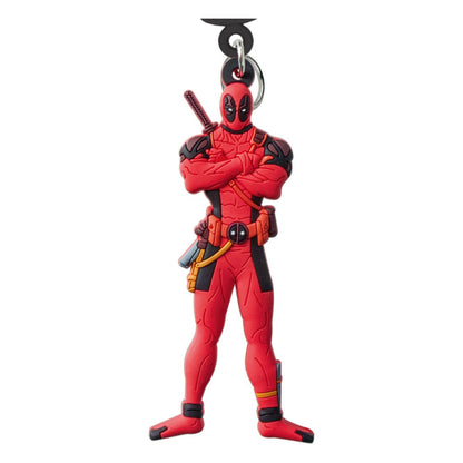 Marvel Deadpool Soft Touch PVC Bag Clip Deadpool Keyrings