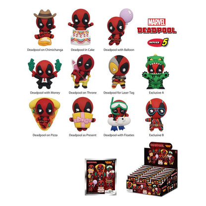 Deadpool 3D PVC Bag Clips Series 5 Display (24)