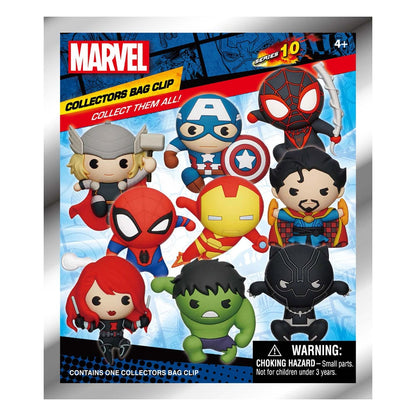Marvel 3D PVC Bag Clips Series 10 Classics Display (24)