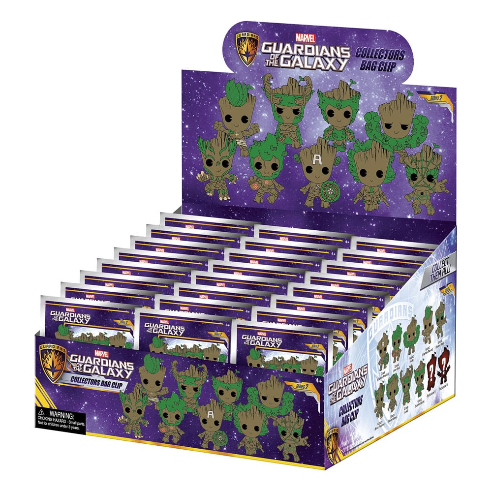 Guardians of the Galaxy 3D PVC Bag Clips Groot Series 2 Display (24)