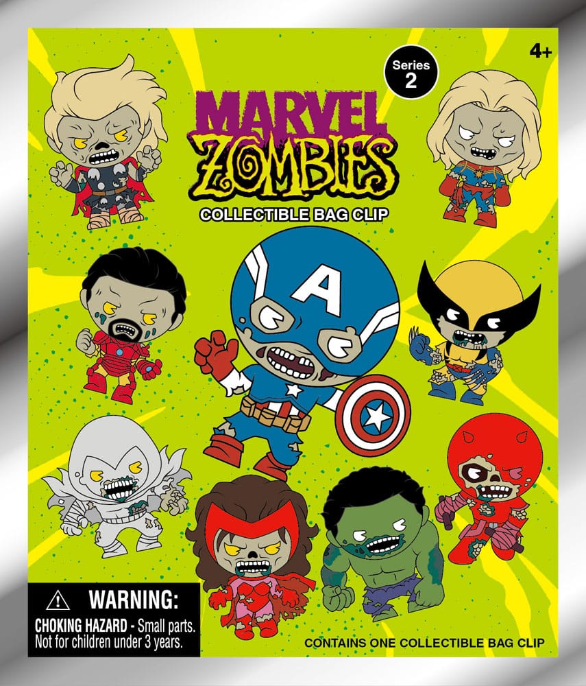 Marvel PVC Bag Clips Series 2 Zombies  Display (24)