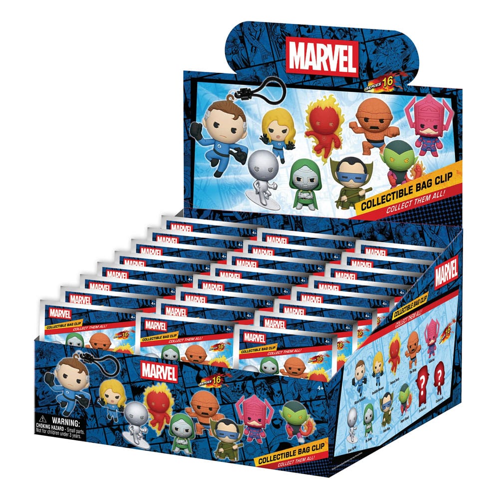 Fantastic Four 3D Foam Bag Clips Display (24)
