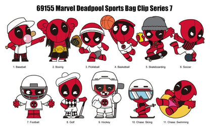 Deadpool 3D PVC Bag Clips Series 7 Display (24)