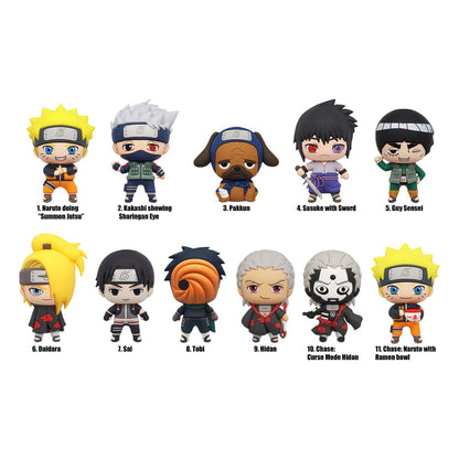 Naruto Shippuden 3D PVC Bag Clips Series 3 Display (24) Keyrings