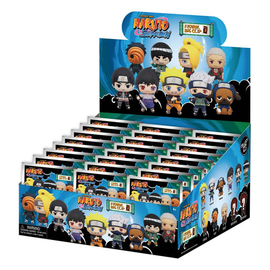 Naruto Shippuden 3D PVC Bag Clips Series 3 Display (24)