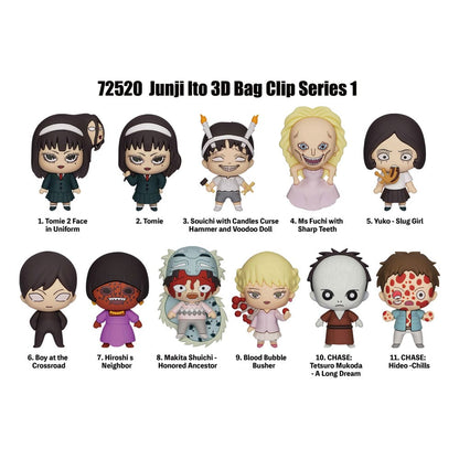 Junji Ito Collection PVC Bag Clips Series 1 Display (24) Keyrings