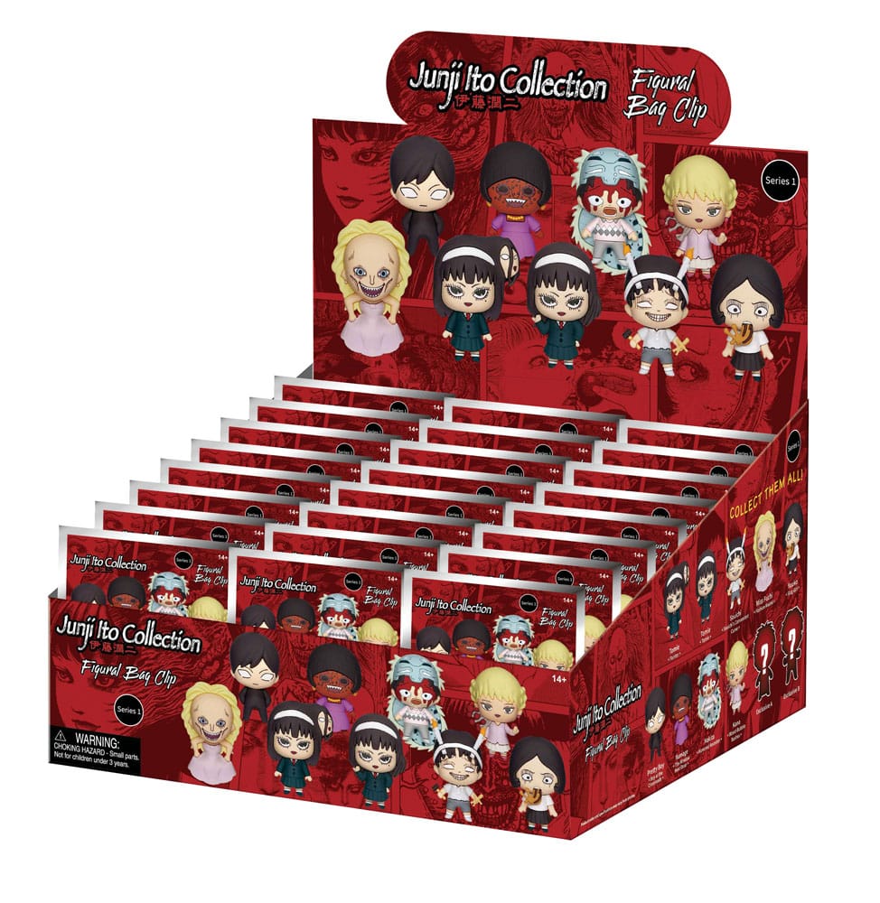Junji Ito Collection PVC Bag Clips Series 1 Display (24)